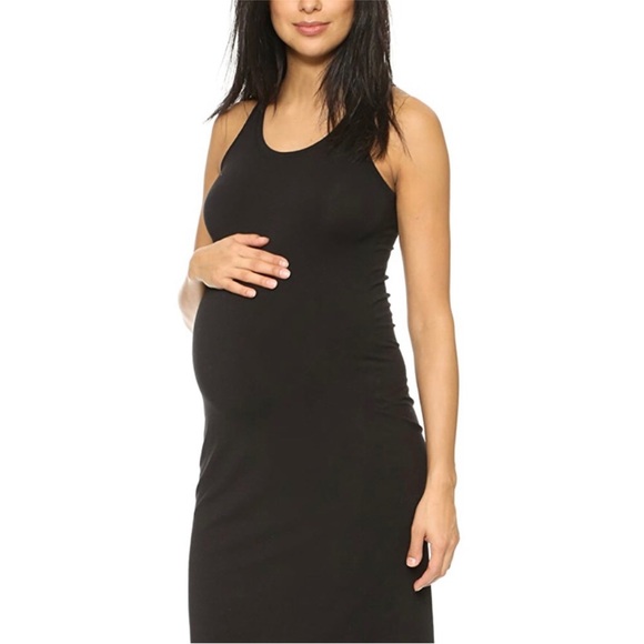 Splendid | Black Sleeveless Maternity Tank- Dress Sz XS - Picture 1 of 13